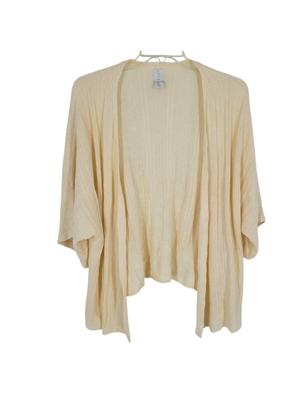 Joie XL Linen Blend Open Cardigan Ivory Cream Draped NWT coastal resort boho